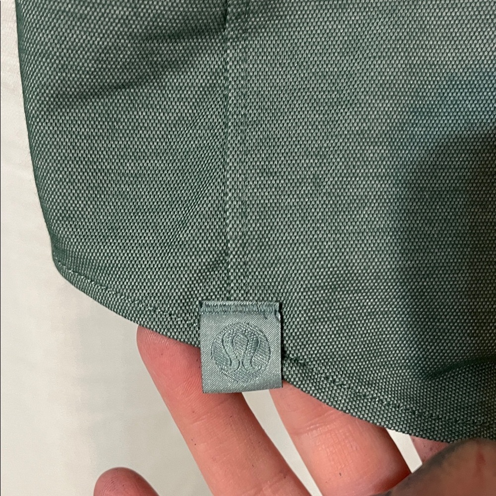 lululemon athletica Forest Green Button Down Shirt - Picture 4 of 4